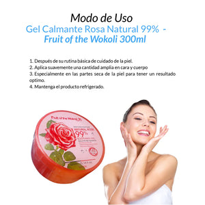 Gel Calmante Rosa Natural 99